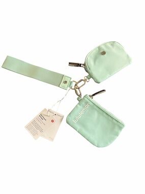 Lululemon Dual Pouch Wristlet Wallet Keychain - NWT